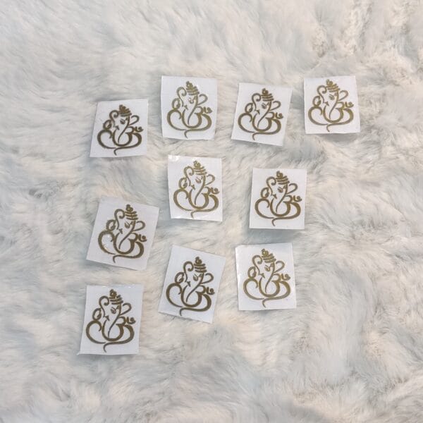 Metallic Ganpati Sticker